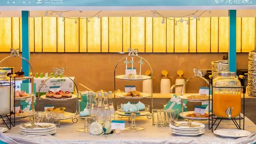 商业地产活动赛事发布会茶歇甜品摆台创意形式合集方案