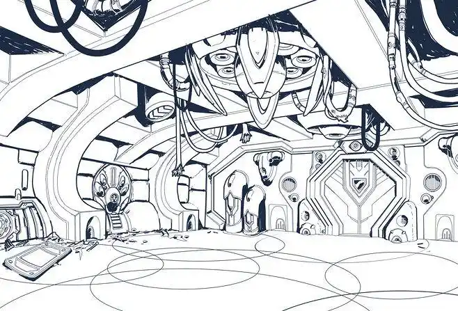 插画/漫画 写实科幻场景