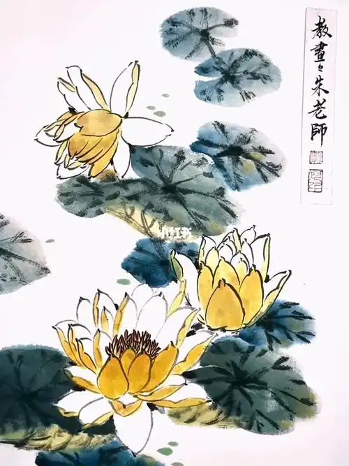 莫奈睡莲  #国画花鸟  #写意国画  #零基础学画画  ##国画教程