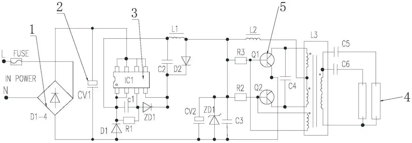 适用于宽电压的冷阴极紫外线灯驱动电路