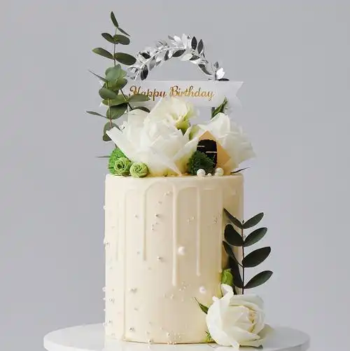 ins网红动物奶油鲜花生日蛋糕抖音妈妈女友女神新鲜生日蛋糕