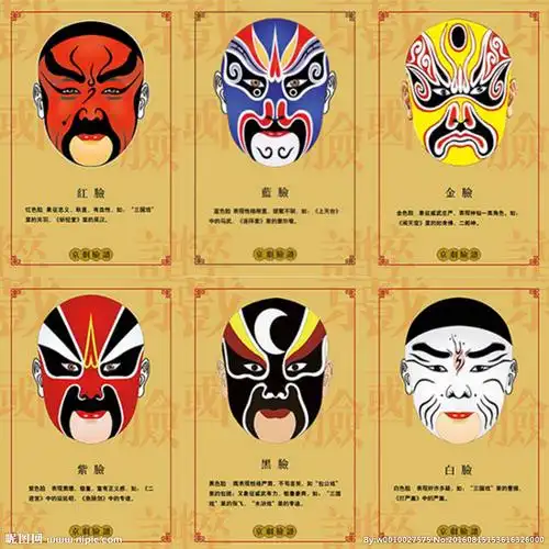 京剧脸谱宣传海报图片