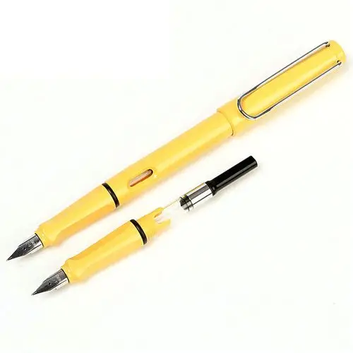 钢笔英雄ef彩色铱金正姿学生练字礼品墨囊钢笔