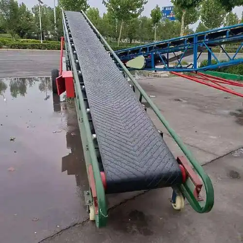 双层皮带输送线矿用皮带机 饲料包粮皮带输送机