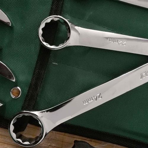 高档梅开两用扳手套装8-24常用型号14件梅花开口汽修机修专用工具
