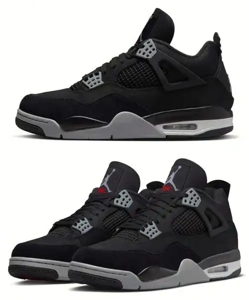 实物欣赏aj4黑帆布年内发售