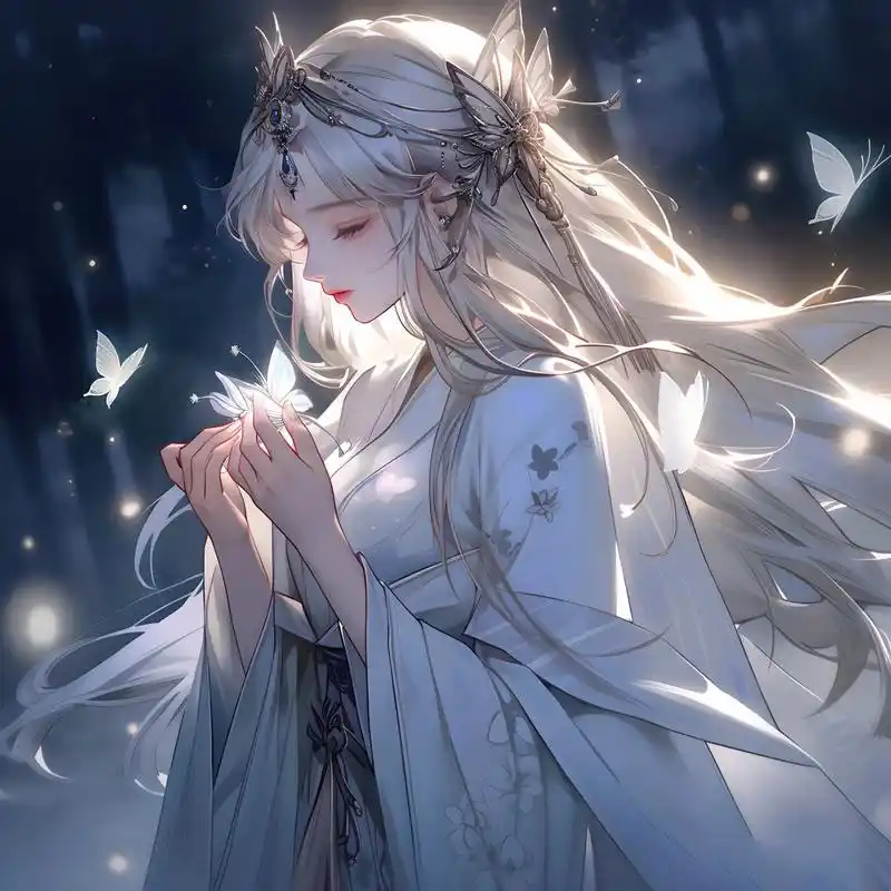 蝶舞翩翩,宛若天仙,美女子也!▏古风女生头像
