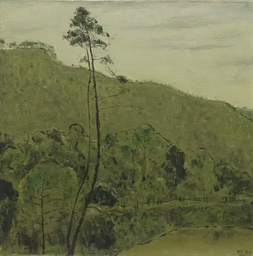 张冬峰-《有松树的风景》-馨曼艺术