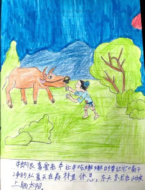 民间故事连环画作品展《牛郎织女》