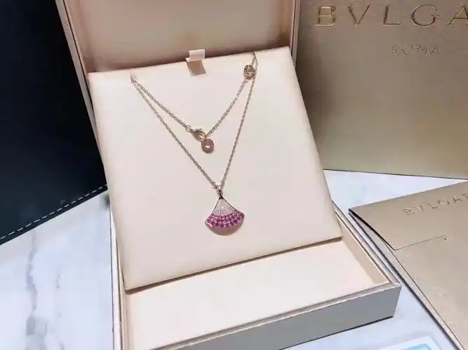 bvlgari宝格丽2021七夕限定项链大扇子裙子