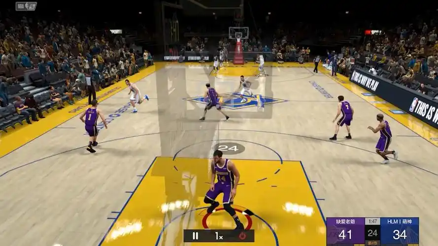 nba2kol2 王朝上半场落后10分&布克3分4连中完成逆转