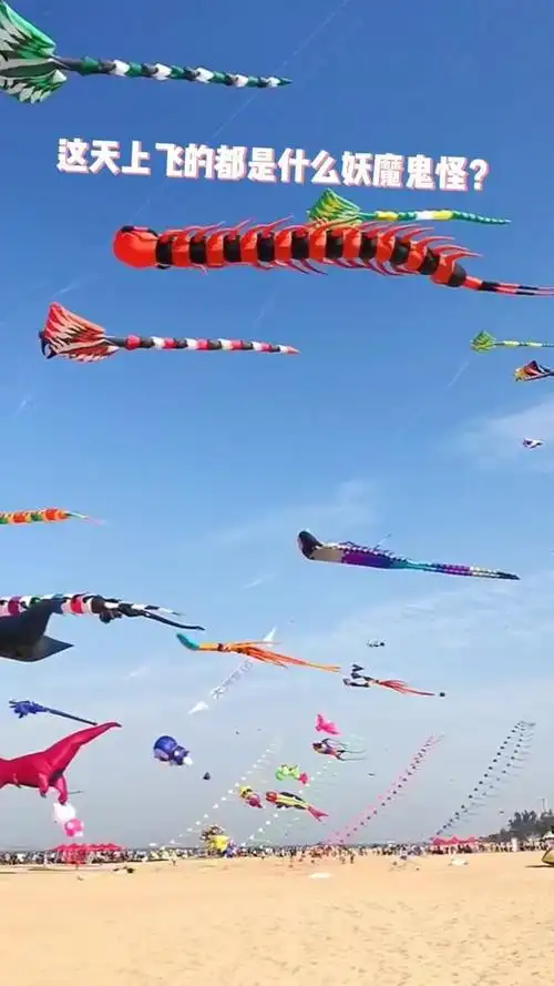 天上飞的这些风筝真的是多种多样