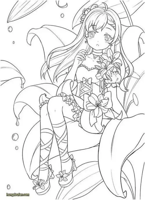 女生,妈妈,妹妹,姐姐,姐姐简笔画,小仙子,小甜甜,旗袍,日本漫画,涂色