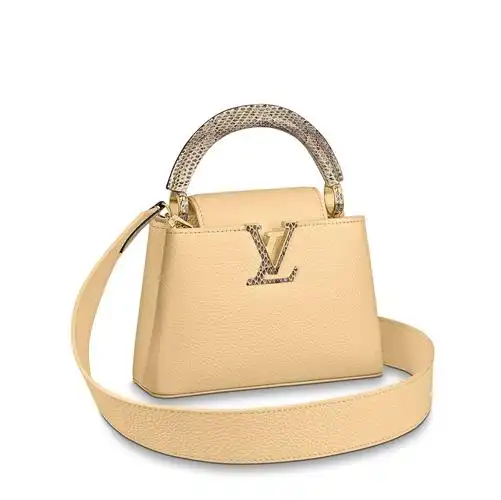 新包| louis vuitton 上市春夏新款 capucines 包包:珍珠和莱茵石刺绣