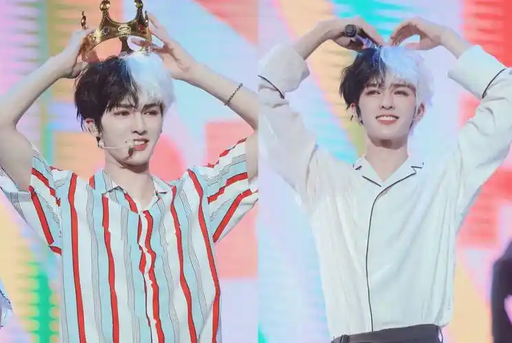 爱豆撩人发色,肖战紫色,王一博蓝色,朱正廷:这个拼接a爆了!