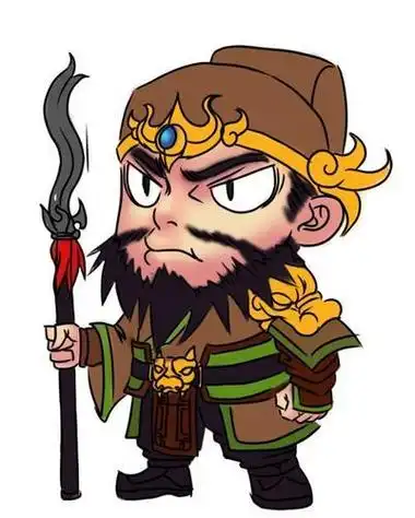 张飞关羽的卡通简笔画