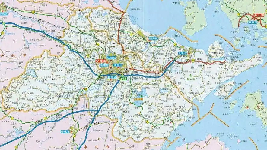 浙江宁波地图