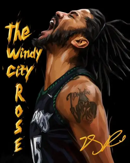 全球无黑粉风城玫瑰德里克罗斯