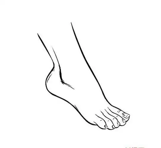 脚的侧面画法人物简笔画简笔画大全