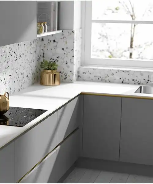 易嘉厨房橱柜免拉手隐形铝合金嵌入式柜门槽上下柜地柜体抽屉拉手