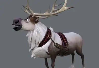 卡通冰雪奇缘驯鹿sven