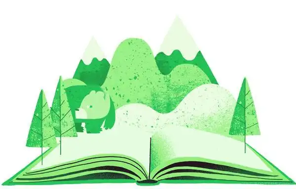 荷兰布雷达rickhedof插画师作品翻开书的插画