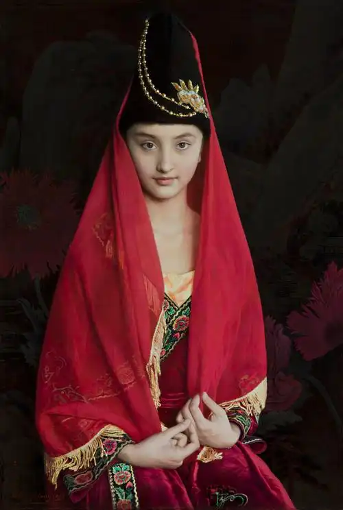 2019 虞美人图 王沂东 布面油画 尺寸76x51cm 原作