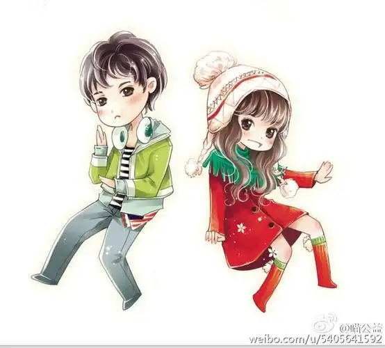 q版人物 男女 现代