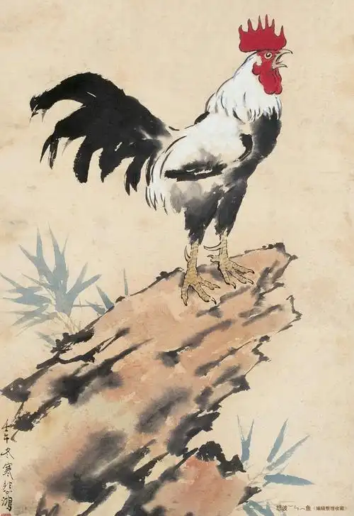 【转载】徐悲鸿大师画的鸡也是千古绝笔