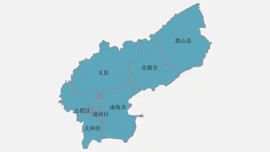 锦州地图高清全图矢量可编辑全市各县区行政区划地图