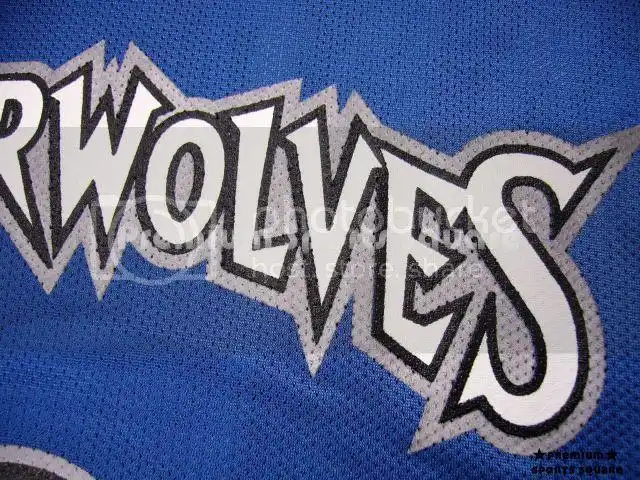 烫印版木狼马贝利客场绝版球衣 nba timberwolves marbury 48 4a