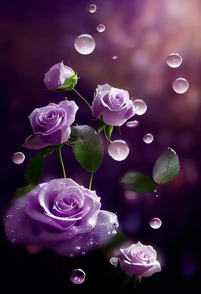 紫色玫瑰花