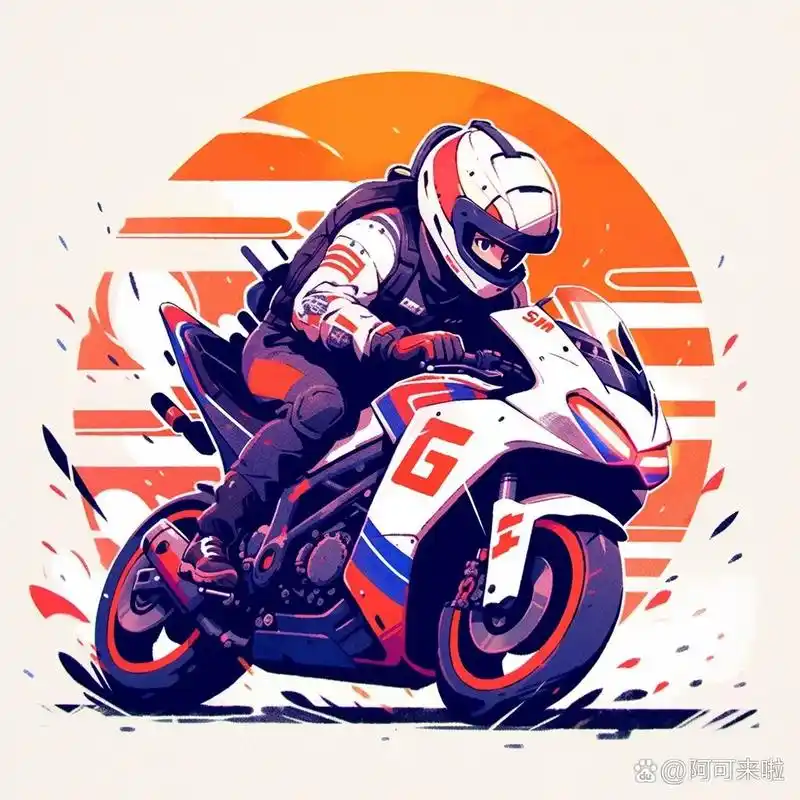 头像分享 | 摩托赛车手9315 前面准备压弯!