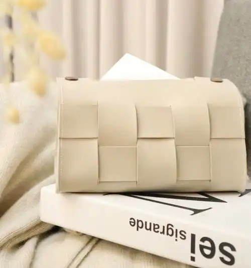 马44皮革手工diy编织纸巾盒