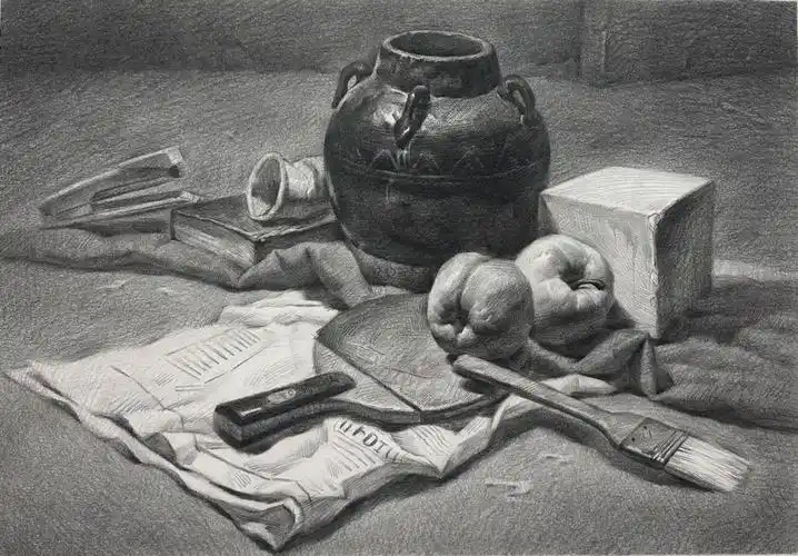 素描静物