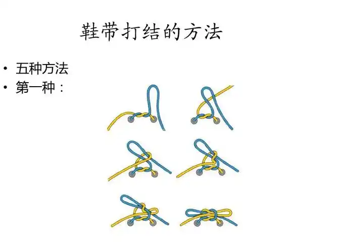 鞋带打结方法