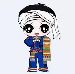 超萌西双版纳专属的傣族微信表情包来袭