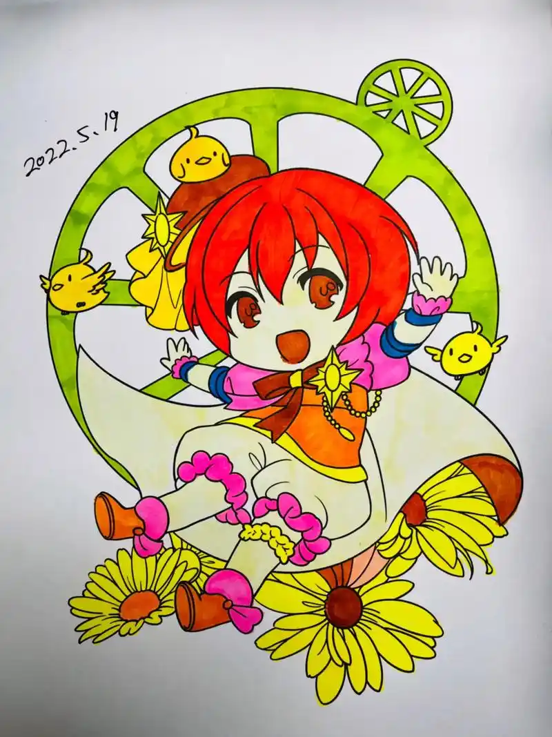 马克笔手绘 #马克笔上色 #马 - 抖音