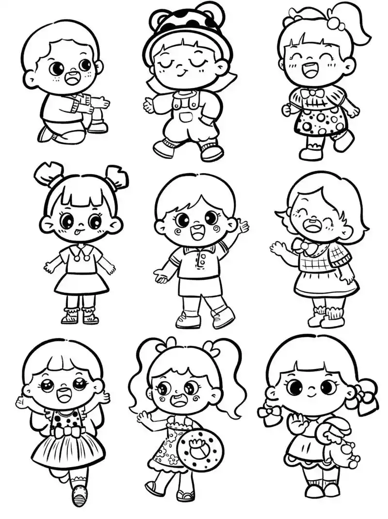 创作灵感 儿童人物简笔画大全来啦,职业人物 - 抖音