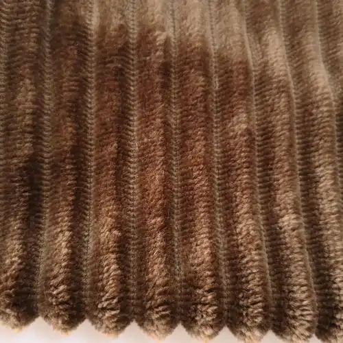 厂家供应双面法兰绒抽条 18mm间距条灯芯绒抽条绒布 玩具毛绒面料