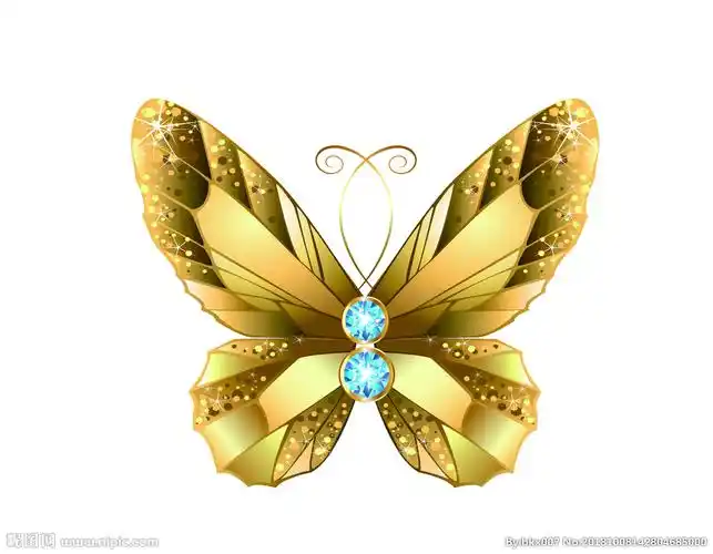 金色蝴蝶图片