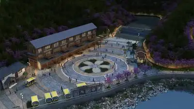 景区游客集散中心-亲水,石滩,游船码头,广场设计 官方提示: 1,如该