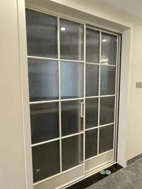 厨房复古推拉门铝合金阳台隔断无轨三联动卫生间长虹玻璃吊轨移门