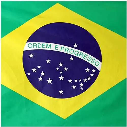 在线商店巴西印花涤纶旗帜,3 x 5 英尺