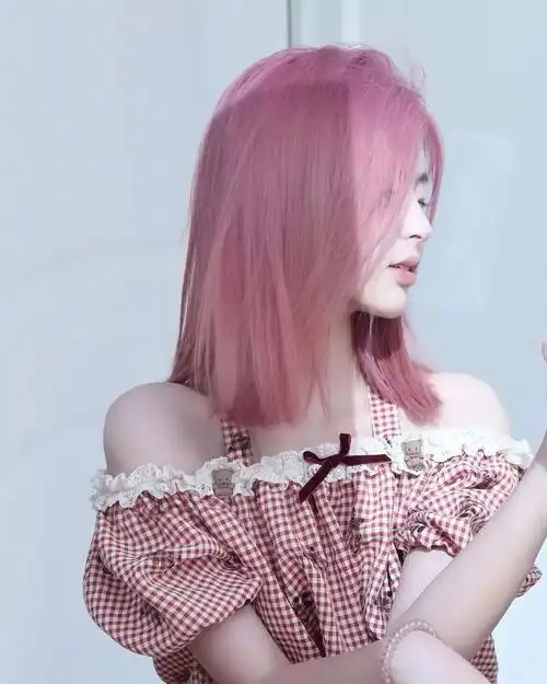 一款带有仙气的樱花粉发色