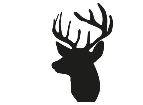 鹿头一代精雕可移除个性墙贴客厅沙发卧室背景墙mua39