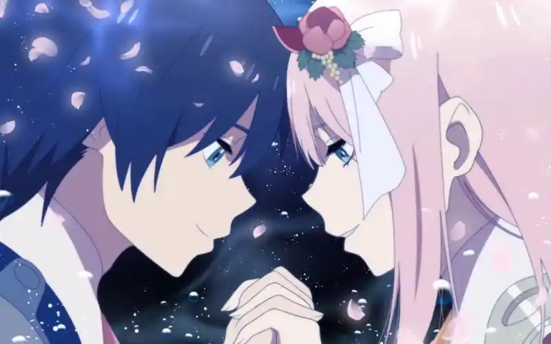 zero two与广的相遇之吻