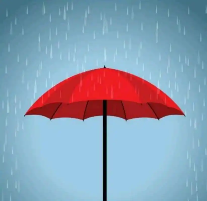 雨中有把"红色的伞"