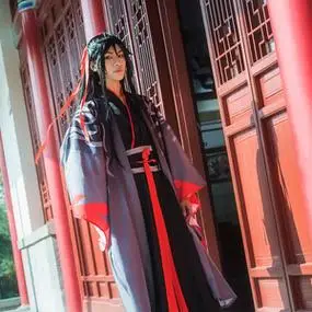 古装汉服男魔道衣服夷陵老祖魏婴魏无e羡祖师古风cosplay陈情笛
