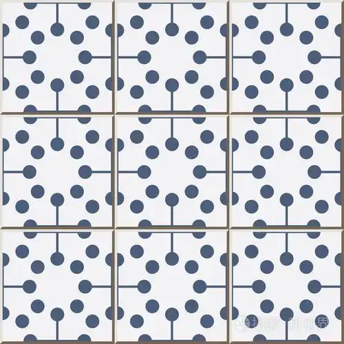 瓷砖图案348圆点圆十字线